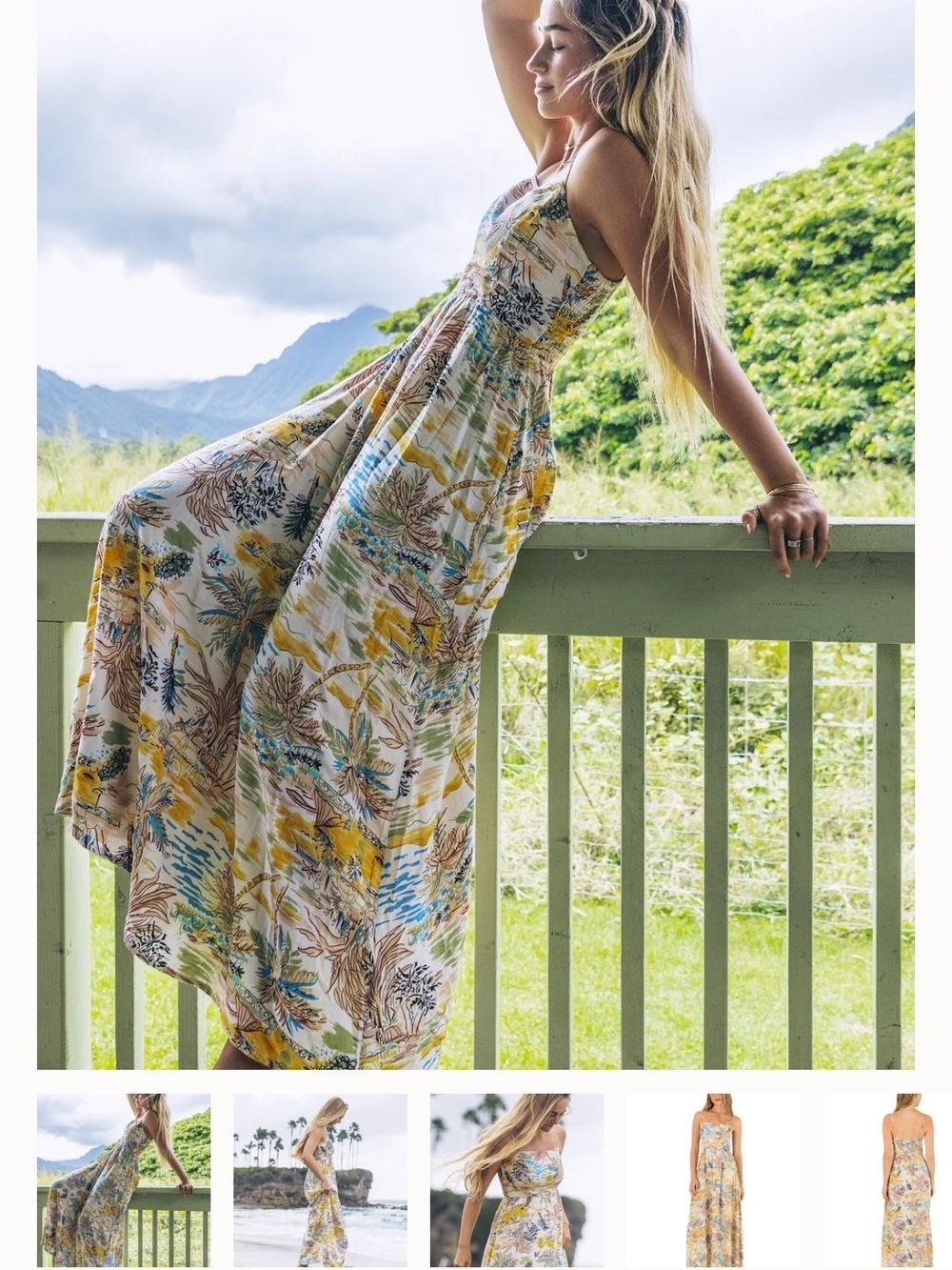 Hurley Safari Scenic Maxi Dress